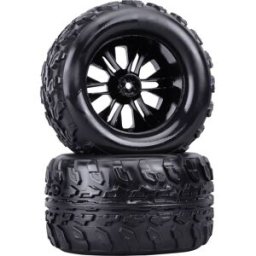Reely 1:10 Monstertruck Roues complètes noir 2 pc(s)