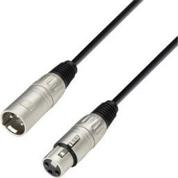 Adam Hall Câble de microphone noir XLR-F/XLR-M