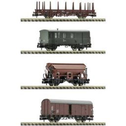 Fleischmann 6660044 Lot de 4 wagons de marchandises de la DB