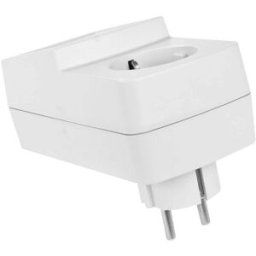 TRU COMPONENTS TC-7911084 Boîtier avec fiche secteur 129 x 65 x 75 ABS gris 1 pc(s)