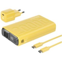 RealPower PB-20000 Power Pack Powerbank (batterie supplémentaire) 20000 mAh Li-Ion USB, USB-C® jaune