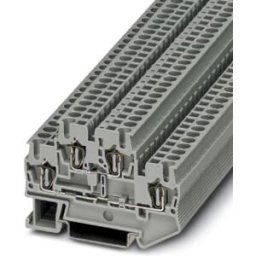 Bloc de jonction à ressort à 2 étages Phoenix Contact STTB 2,5 3031270 gris 50 pc(s)
