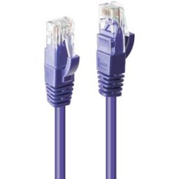 LINDY 48129 RJ45 Câble réseau, câble patch CAT 6 U/UTP 20.00 m violet 1 pc(s)