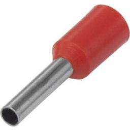 Embout simple dextrémité de câble TE Connectivity 2-966067-4 10 mm² x 12 mm partiellement isolé rouge 100 pc(s)