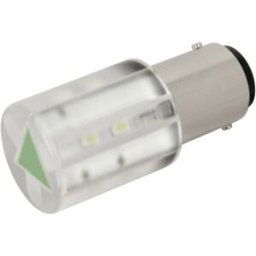 Voyant de signalisation LED Culot: BA15d CML 18561231 vert 230 V/AC 280 mcd