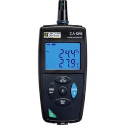 Chauvin Arnoux C.A 1246 Hygromètre 3.0 % HR 98.0 % HR enregistreur de données + interface USB, fonction enregistreur de données, Affichage