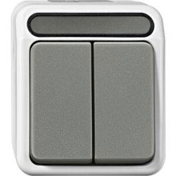 Interrupteur pour gamme Merten 4074980 AQUASTAR gris clair