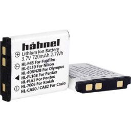 Hähnel Fototechnik HL-F45 Batterie pour appareil photo Remplace laccu dorigine NP-45, NP-45A, NP-45S 3.7 V 720 mAh