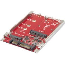 Convertisseur dinterface [1x mSATA femelle, M.2 NGFF - 1x SATA mâle 7+15 pôles]