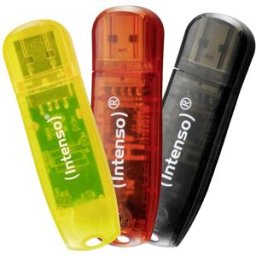 Intenso Rainbow Line Clé USB 32 GB jaune, rouge, noir 3502483 USB 2.0