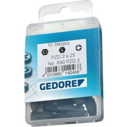 Gedore 690 2 L S-010 6541400 Embout cruciforme PH 2 Acier Chrome-Vanadium spécial bruni C 6.3 1 pc(s)