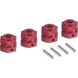 Entraîneur de jante en aluminium Reely 24 mm 6 pans rouge (métallisé) 1:5 1 pc(s)