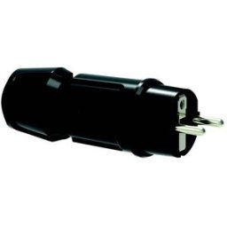 Bals Elektrotechnik 7372 Fiche électrique mâle avec terre plastique 250 V noir IP44