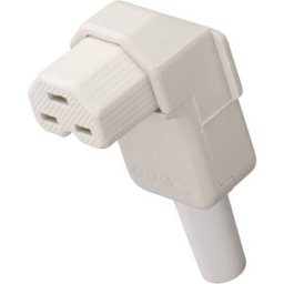 Connectique pour appareils chauffants Kalthoff 1562 ... 156206 femelle, coudé Nombre total de pôles: 2 + PE 16 A blanc 1 pc(s)