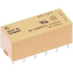 Panasonic S212 Relais pour circuits imprimés 12 V/DC 4 A 2 NO (T), 2 NF (R) 1 pc(s)