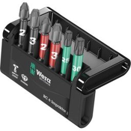 Wera Mini-Check Impaktor 4 05057695001 Jeu dembouts 6 pièces cruciforme Phillips, vis Pozidriv, TORX® intérieur technologie Impactor