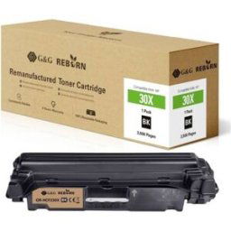 G&G; Toner remplace HP 30X compatible noir 3500 pages Reborn remanufactured 21235