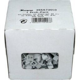 Kopp 355402010 Cavalier 355402010 Plage de Ø du faisceau 10 à 14 mm gris 200 pc(s)
