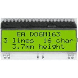 DISPLAY VISIONS Afficheur 7 segments jaune-vert 3.65 mm 3.3 V, 5 V Nombre de chiffres: 3