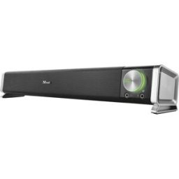 Barre de son PC Trust Asto noir, argent