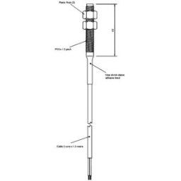 Contact Reed TE Connectivity Sensor 87713-000 PS 801 1 NO (T) 100 V/DC, 250 V/AC 1 A 10 W 1 pc(s)