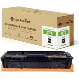 G&G; Toner remplace HP 207X compatible noir 3150 pages Reborn remanufactured 21285