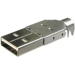 Connecteur USB A à confectionner soi-même USB 2.0 mâle A TRU COMPONENTS TC-2524001 100 pc(s)