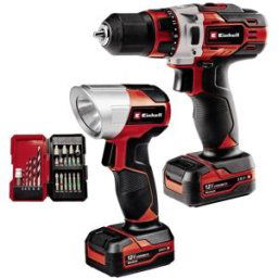 Perceuse-visseuse sans fil Einhell TE-CD 12/1 Li +22+CL (2x2.0Ah) 4513598 12 V 2 Ah Li-Ion + 2 batteries, + accessoires