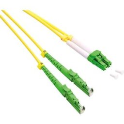 ROLINE Câble FO duplex 9/125µm, LSH/LC, APC, LSOH, jaune, 0,5 m