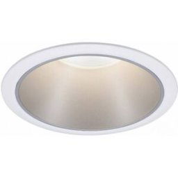 Paulmann 93409 Cole Coin Spot encastrable LED 6 W blanc, argent