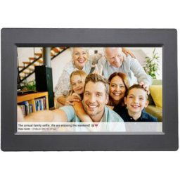 Cadre photo numérique Wi-Fi Denver PFF-1015 black 25.7 cm 10.1 pouces CEE: C (A - G) 1280 x 800 Pixel 16 GB noir