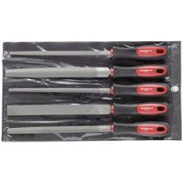 Gedore RED 3301597 Jeu de limes 3 pans + 4 pans + plat et rond + semi-ronde 5 pièces Longueur 310 mm 1 pc(s)