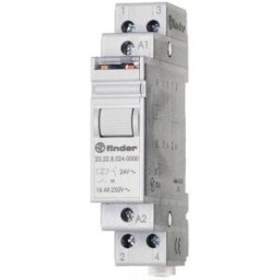 Télérupteur pour profilé Finder 20.22.9.024.4000 2 NO (T) 24 V/DC 16 A 4000 VA 1 pc(s)