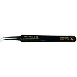Bernstein Tools for Electronics 5-052-13 Pince brucelle CMS 5b SA-ESD Super-pointue, courbée 110 mm