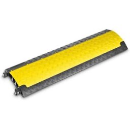 Protège-câbles Polyuréthane thermoplastique (TPU) noir, jaune DEFENDER by Adam Hall 85200 Nombre de canaux: 3 Longueur 1005 mm 1 pc(s)