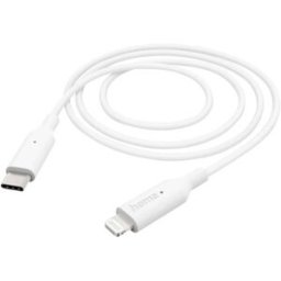 Hama Câble de charge USB USB 2.0 Connecteur Lightning , USB-C® mâle 1.00 m blanc 00201598