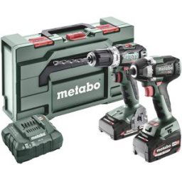 Perceuse-visseuse sans fil, Clé à chocs sans fil Metabo BSLBL+SSWLT300BL 685202000 18 V 5.2 Ah Li-Ion + batterie, + chargeur