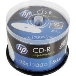 HP CRE00017WIP CD-R vierge 700 Mo 50 pc(s) tour imprimable