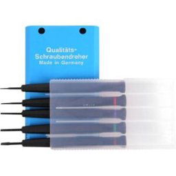 Bernstein Tools for Electronics 4-380 Jeu de tournevis dhorloger 5 pièces Largeur de la lame: 1 mm, 1.5 mm, 2 mm, 2.5 mm, 3 mm