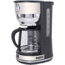Muse MS-220 SC Cafetière beige, noir Nombre de tasse=10 verseuse en verre, fonction de conservation de la chaleur