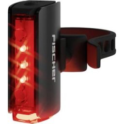 FISCHER FAHRRAD Feu arrière de vélo PLUS TWIN STOP LED noir