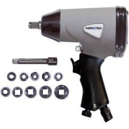 Visseuse à choc à air comprimé + accessoires Aerotec 1/2″ ST 2009537 Logement doutil: carré 1/2 (12,5 mm) Couple (max.): 345 Nm 1 pc(s)