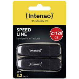 Intenso 128GB Speed Line double pack Clé USB au détail 128 GB noir 3533495 USB-A
