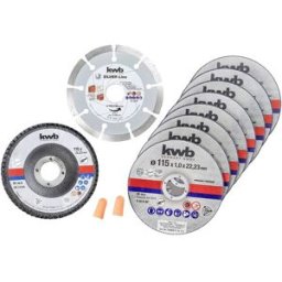 kwb 712041 Jeu de disque à tronçonner 115 mm 10 pc(s) acier inoxydable
