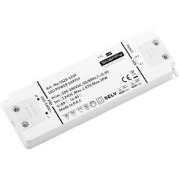 Dehner Elektronik SS 20-12VF Transformateur pour LED à tension constante 20 W 1.67 A 12 V/DC homologué pour les meubles, protection contre les surcharges,