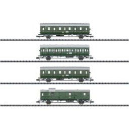 MiniTrix 18724 Lot de 4 voitures de voyageurs pour les transports en commun autour de Hambourg de la DB, MHI