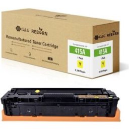 G&G; Toner remplace HP 415A compatible jaune 2100 pages Reborn remanufactured 21271