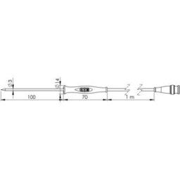 Greisinger GF 1T Sonde à piquer -70 à 250 °C sonde Pt1000
