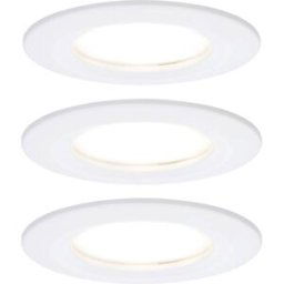 Paulmann Nova Spot encastrable pour salle de bains jeu de 3 LED LED 18 W IP44 blanc mat