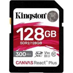 Kingston Canvas React Plus Carte SD 128 GB Class 10 UHS-II